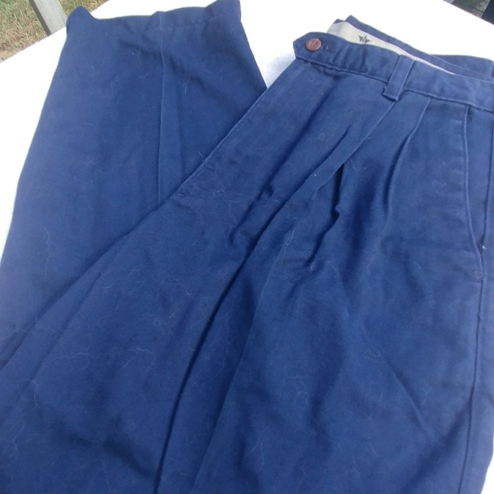 Dockers Men’s 100% Cotton Slacks, Classic Fit, Navy Blue, 34x30